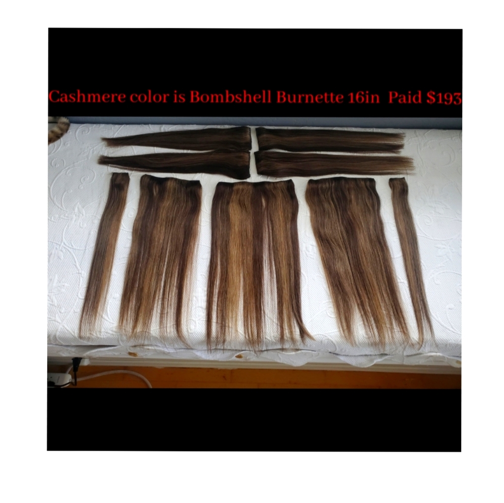 Cashmere Hair Extensions Clip In's 16in